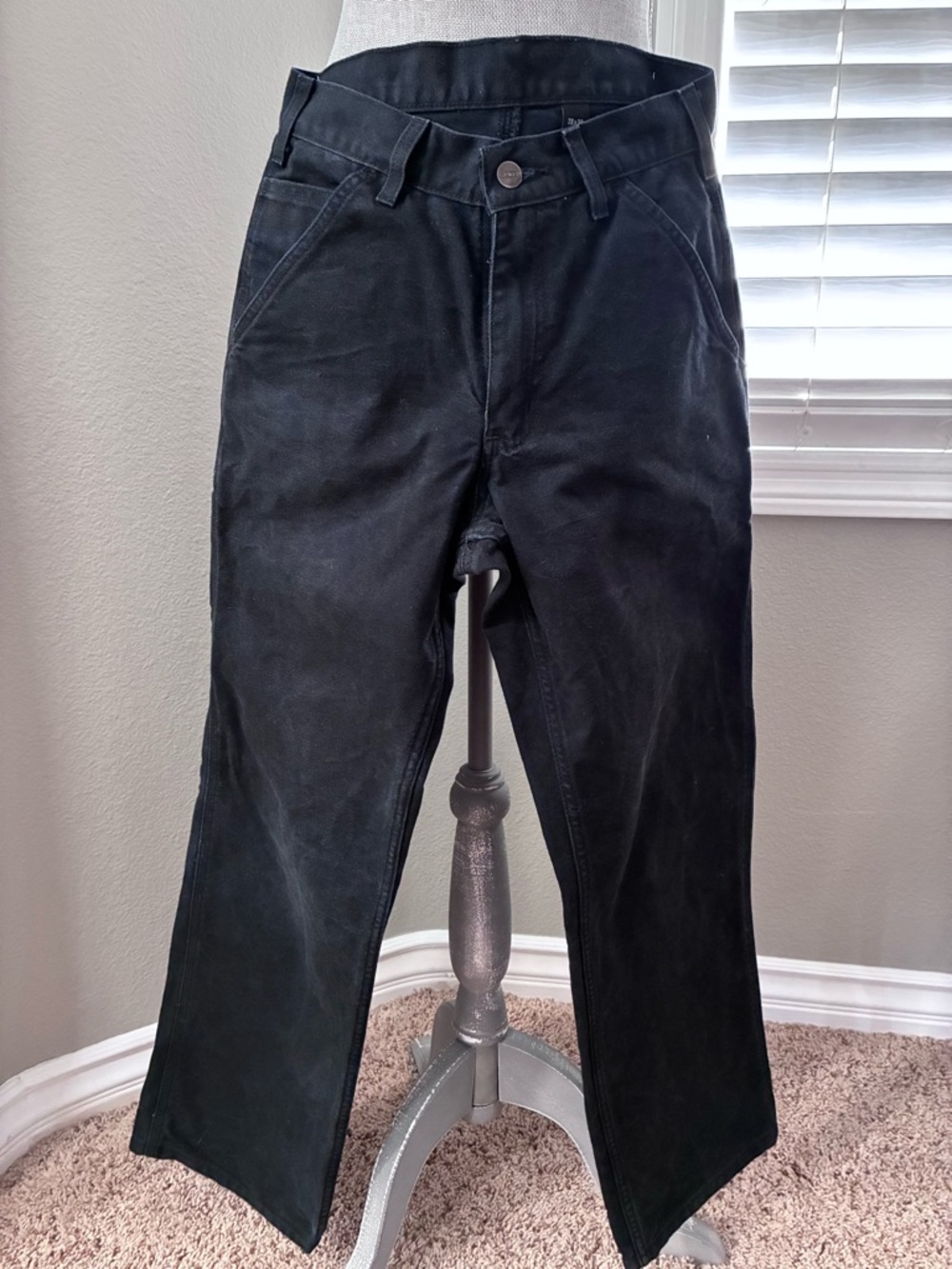 Men's Black Chino Pants - Straight Fit
